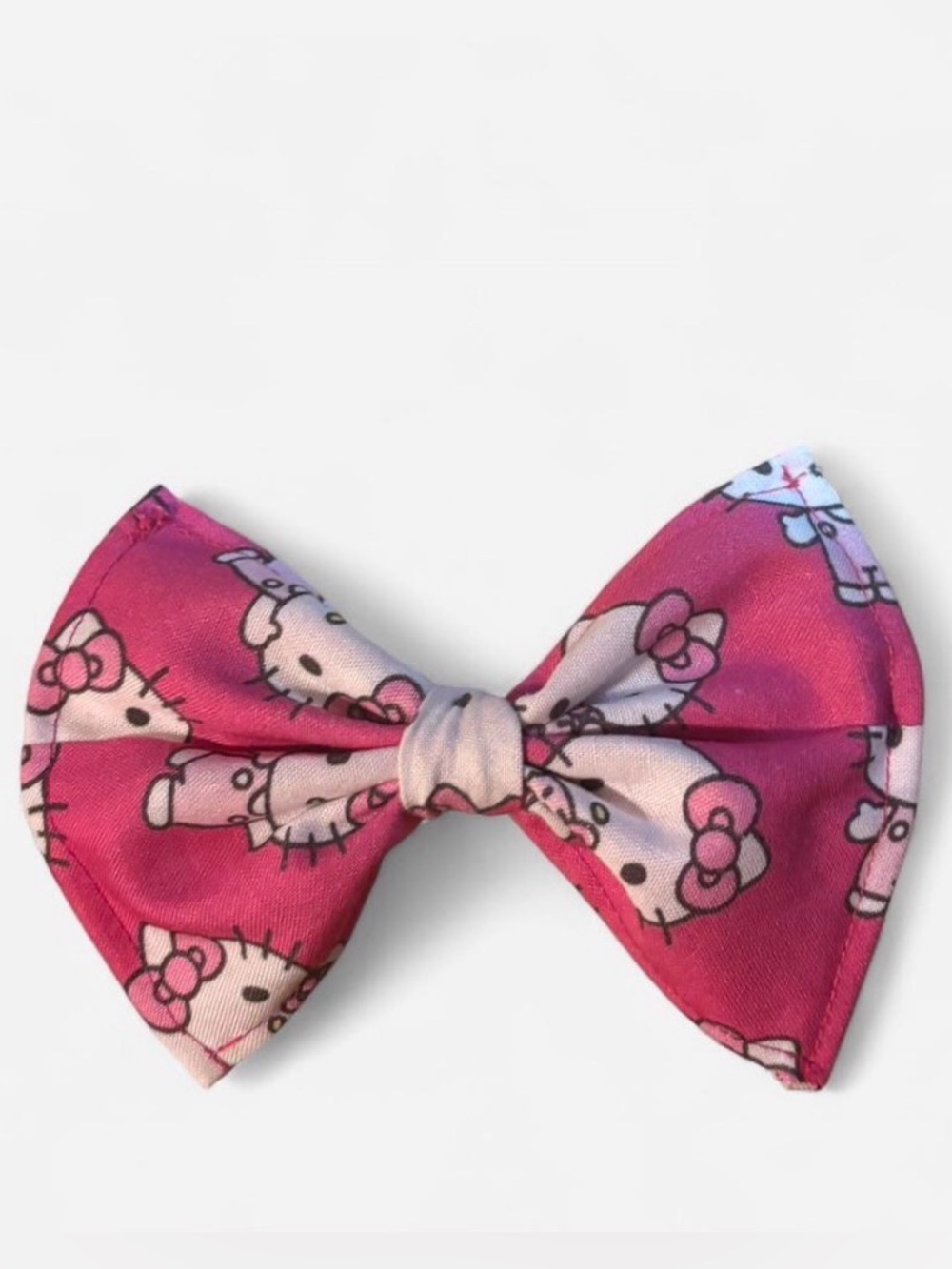 Hello Kitty Hot Pink Printed Bow Hair Clip
